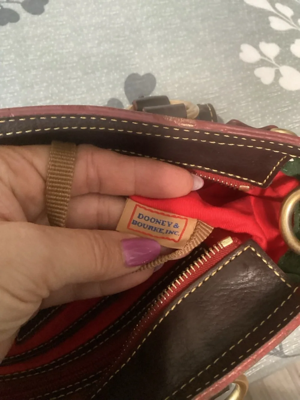 Dooney & Bourke Florentine Small Satchel Chocolate Brown